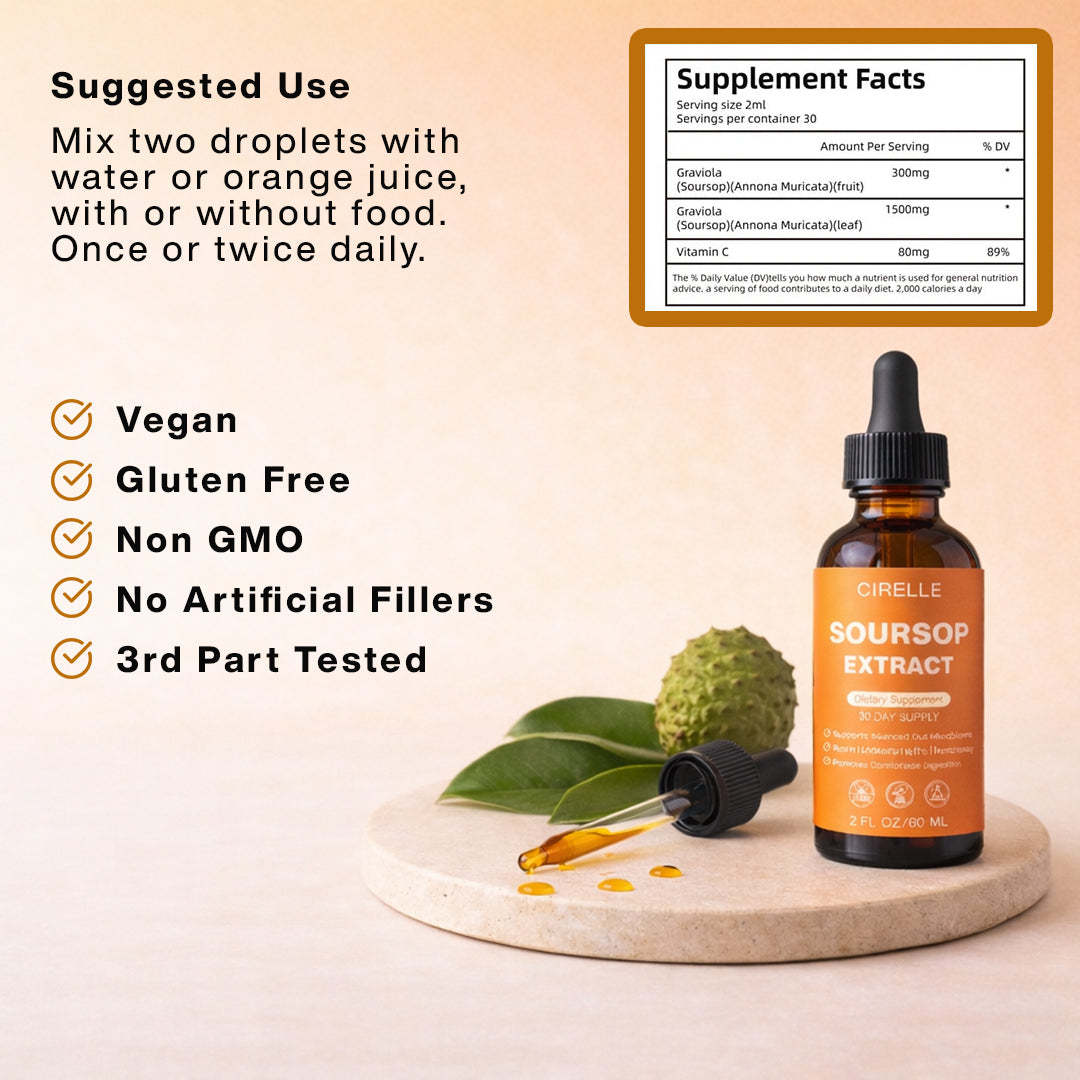 Soursop Extract Liquid Drops (60ml)